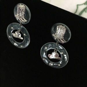 Cowboy Hat and Boot Earrings